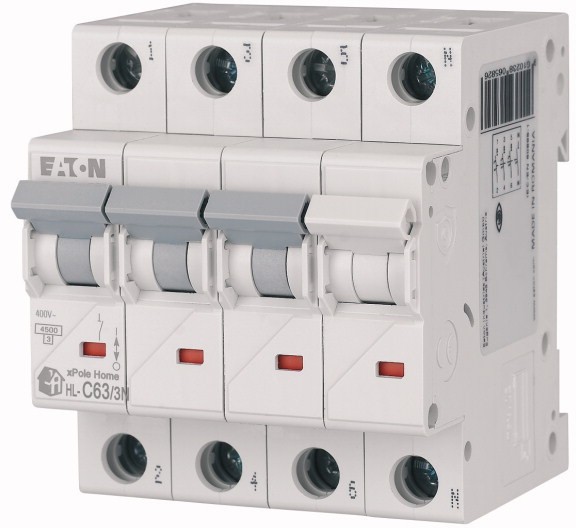 Intrerupator Automat Xpole Home 63A 3P+N C 4.5kA HL-C63/3N